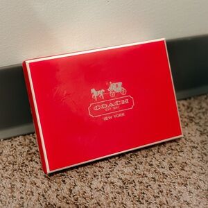 Coach Vibrant Red Box with Logo